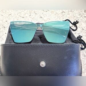 DIFF Teal Goldie Sunglasses
